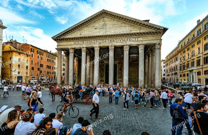 Rome Pantheon Piazza Rotonda Ancient