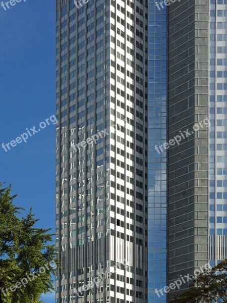 Skyscraper Skyline Skyscrapers Frankfurt Architecture