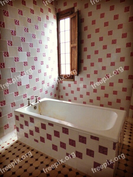 Bathroom Modernism Tiles Bathtub Vintage