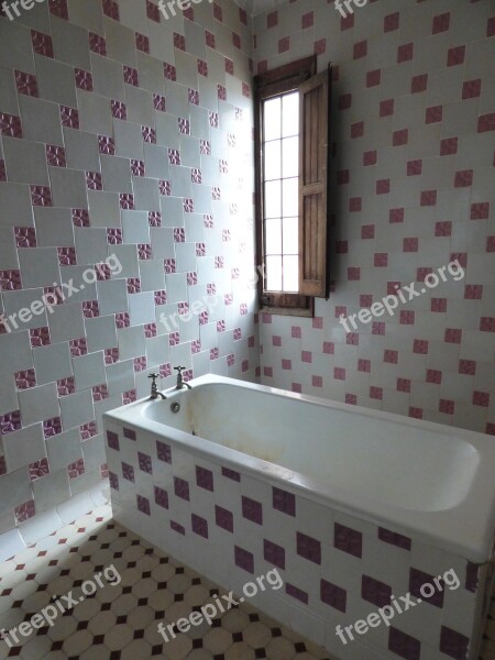 Bathroom Modernism Tiles Bathtub Vintage