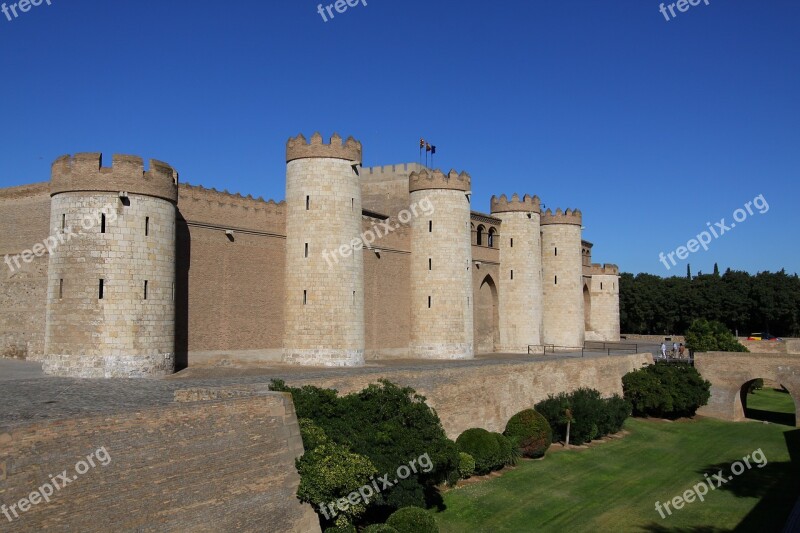 Zaragoza Spain Aljaferia Europe Travel