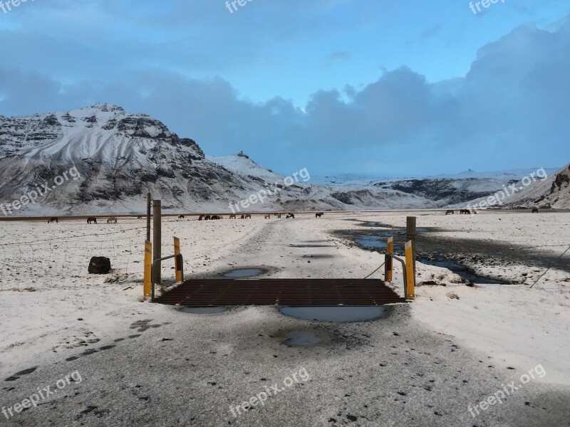 Iceland Road Travel Nature Landscape