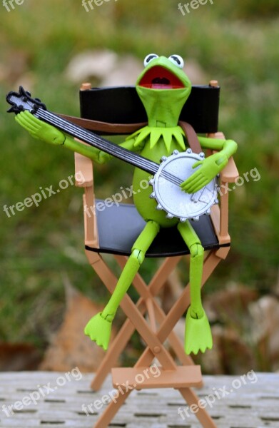 Kermit Frog Muppet Toy Banjo