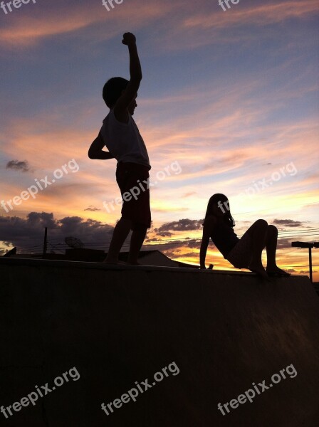 Coromandel Children Sunset Tadeusz Eventide