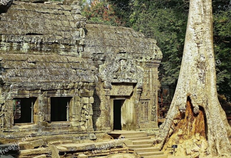 Cambodia Angkor Bantai Srei Ruins Archaeology