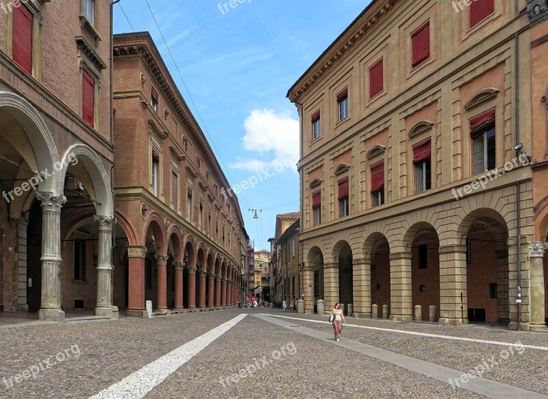 Italy Bologna Red City Arcades Gallery