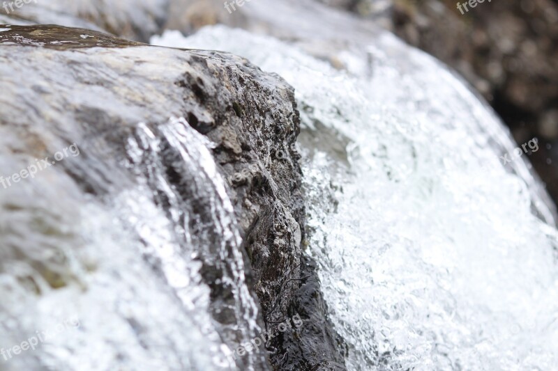 Waterfall Water Scotland Nature Landscape