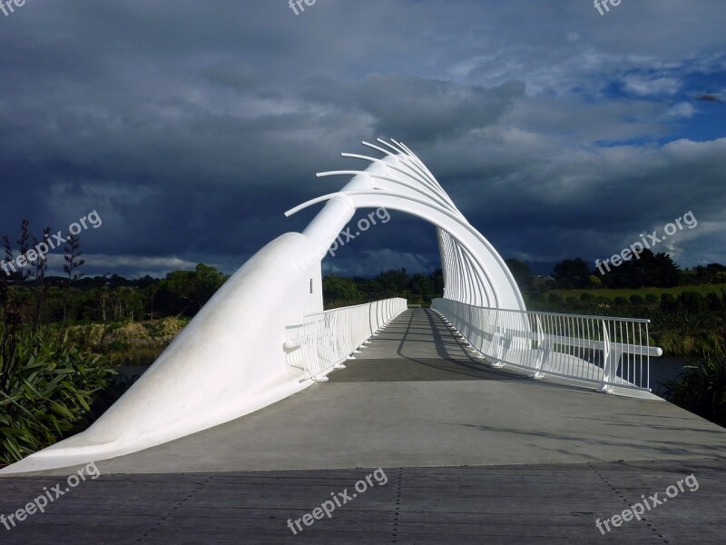 Bridge Clouds Moody Free Photos