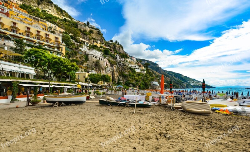 Positano Amalfi Coast Italy Beach