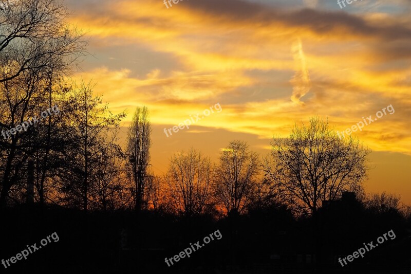 Landscape Sunset Nature Sky Evening Sky