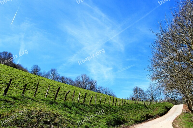 Prado Green Landscape Blue Nature