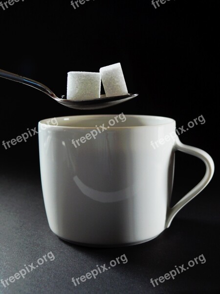 Coffee Sugar Sugar In Coffee Cup Sweet