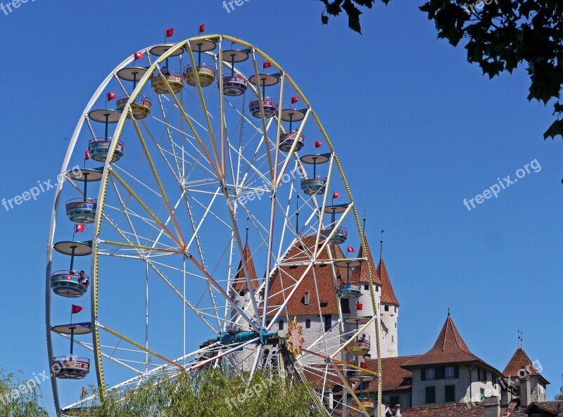 Ferris Wheel Folk Festival Fair Switzerland Bernese Oberland