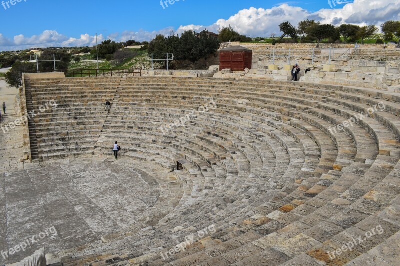 Cyprus Kourion Ancient Theatre Greco-roman Site