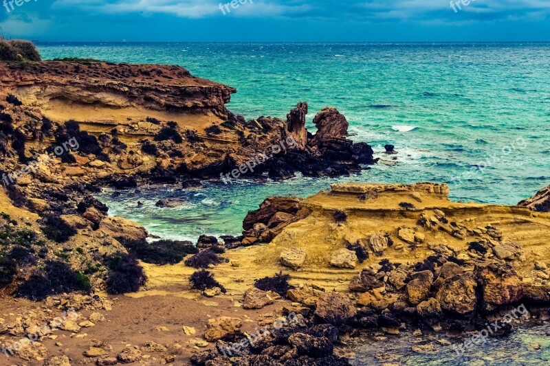 Cyprus Kapparis Cove Rocks Rock Formation