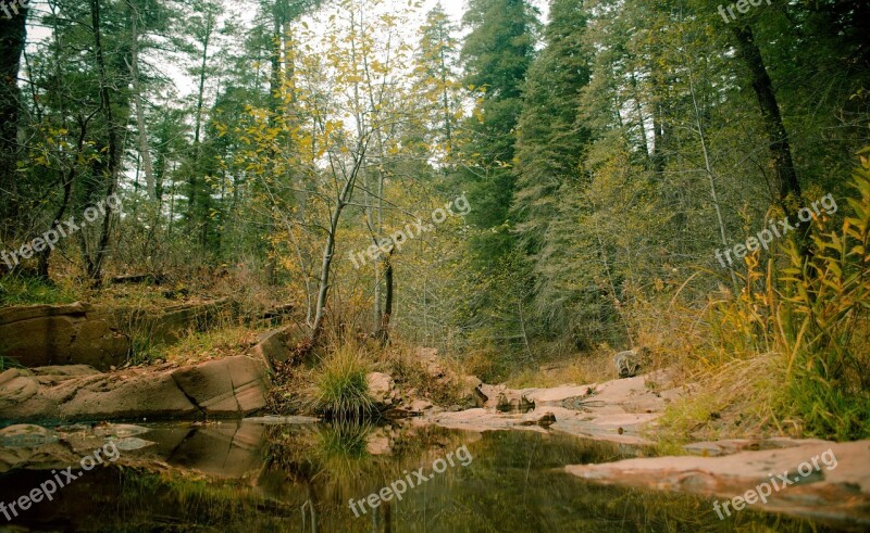 Calm Water Trek Landscape Lake