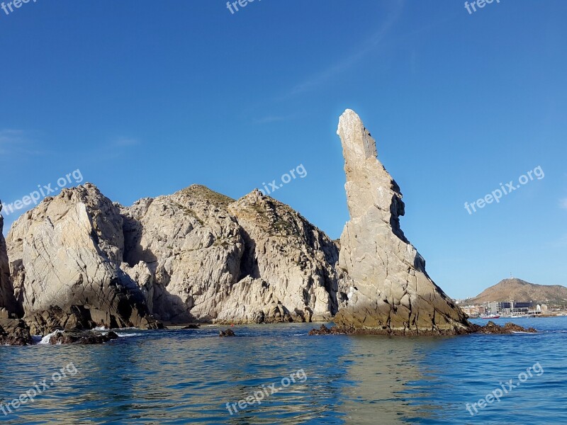 Mexico Los Cabos Pacific Ocean Rocks Cabo San Lucas