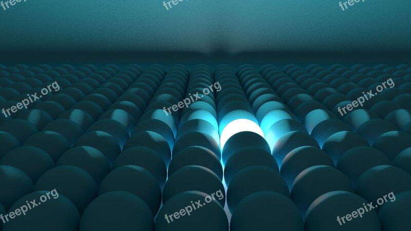 Blender Balls Lighting Environment Blue