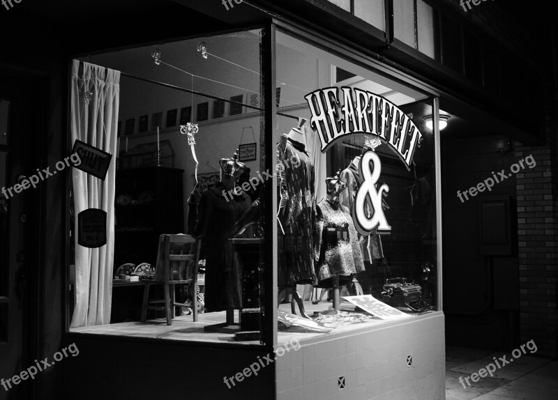 Store Shop Black And White Storefront Shopping