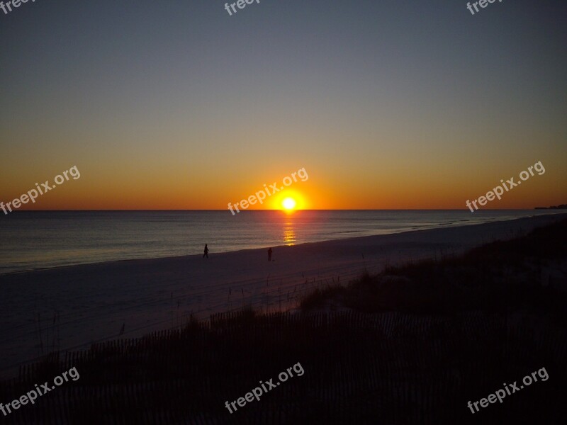 Florida Sunset Beach Travel Usa