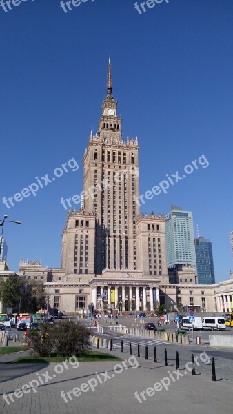 Warsaw Palace Of Culture And Science Palace Of Culture Poland Building