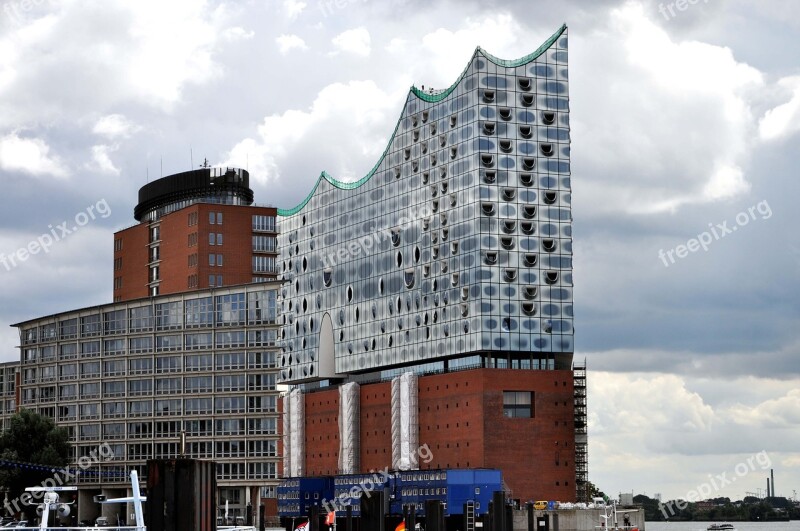 Elbe Hamburg Elbe Philharmonic Hall Boat City View