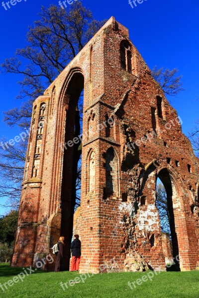 Eldena Greifswald Monastery Ruins Wieck Historically