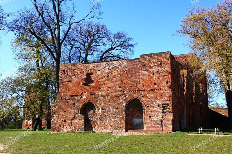 Eldena Ruin Monastery Ruins Greifswald Monastery