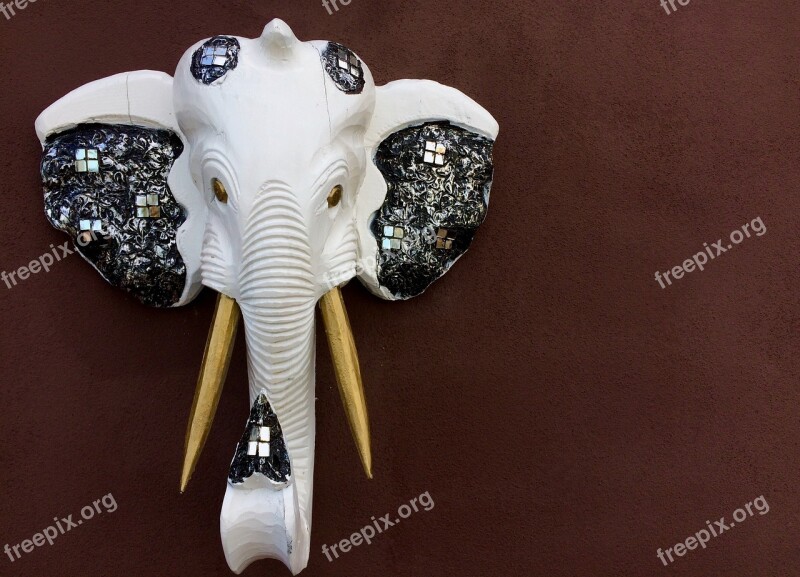 Elephant Sculpture Wall Lamp Figure