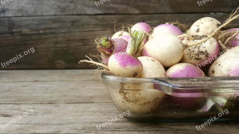 Turnip Wood Vegetable Rustic Free Photos