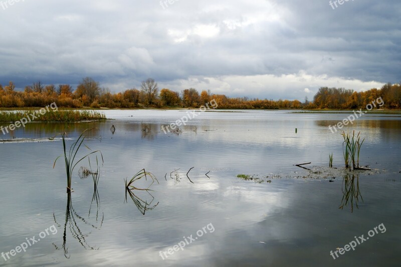 River Water Nature The Glare Sky