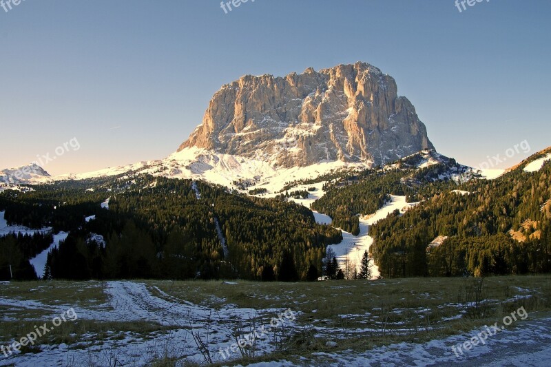 Sassolungo Dolomites Val Gardena Step Gardena Italy