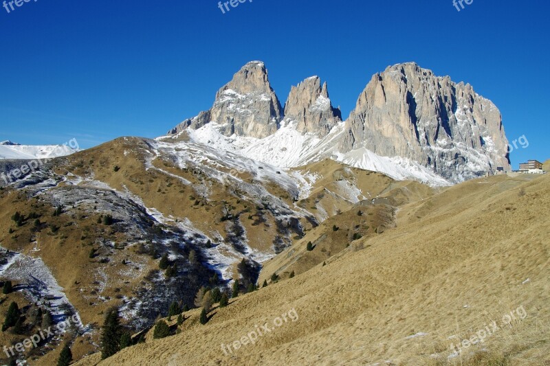 Sassolungo Dolomites Val Gardena Step Gardena Italy