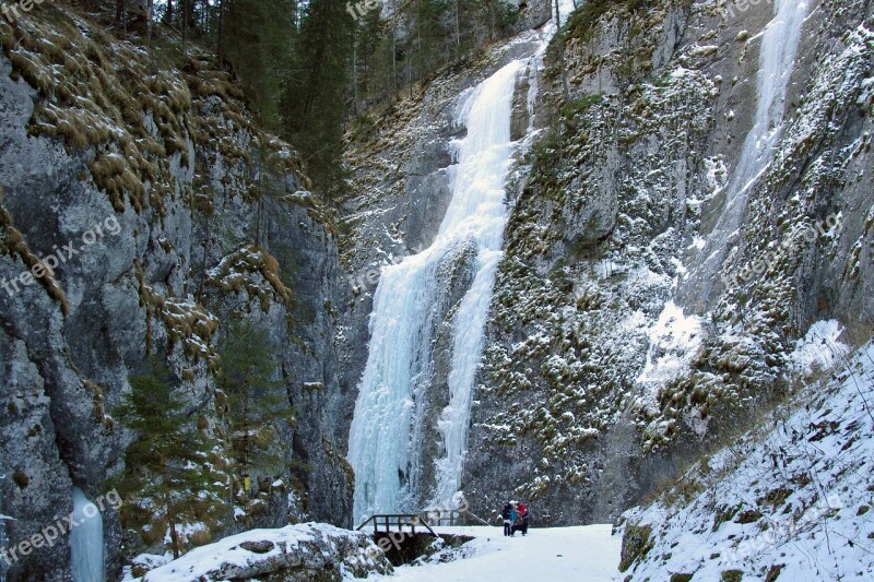 Serrai Di Sottoguda Dolomites Ice Falls Marmolada Malga Ciapela