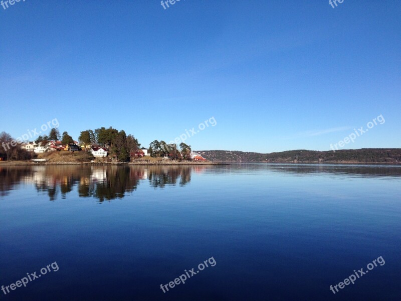 Still Water Norway Norwegian Landscape Fjord