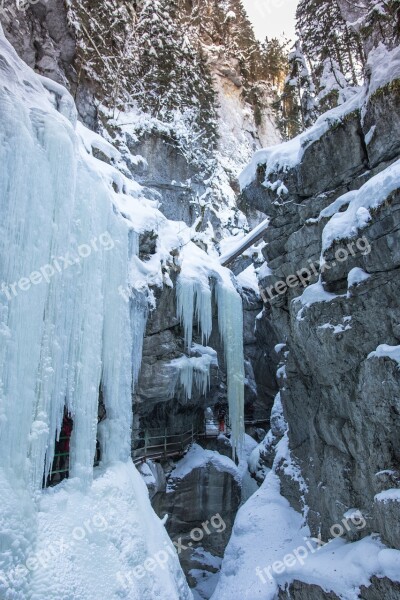 Allgäu Alpine Breitachklamm Oberstdorf Ice