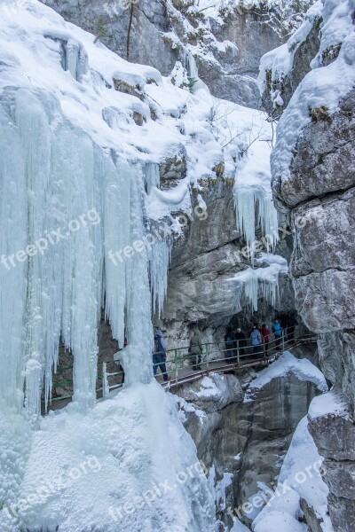 Allgäu Alpine Breitachklamm Oberstdorf Ice