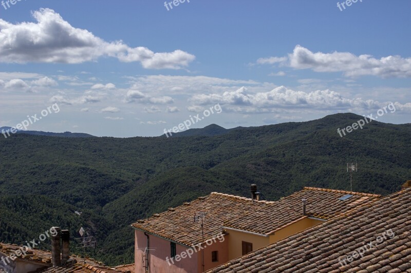 Tuscany Nature Park Sky Italy Landscape