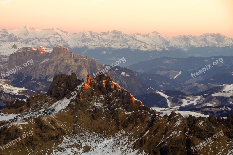 Dawn Padon Dolomites Italy Veneto