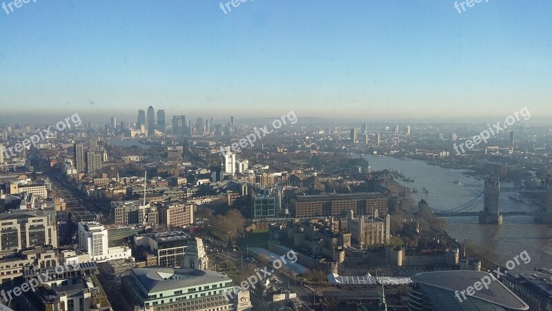 London Scape Panorama City The River Thames