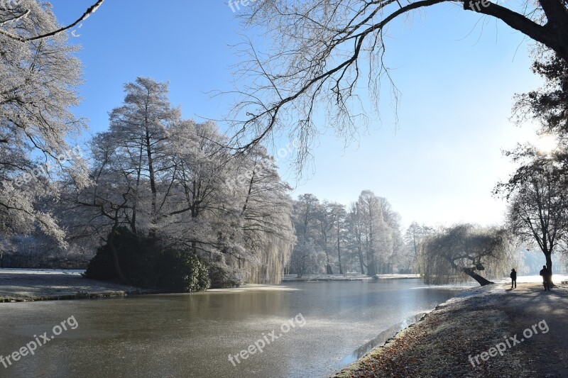 Delmenhorst Graft Winter Wintry Frost