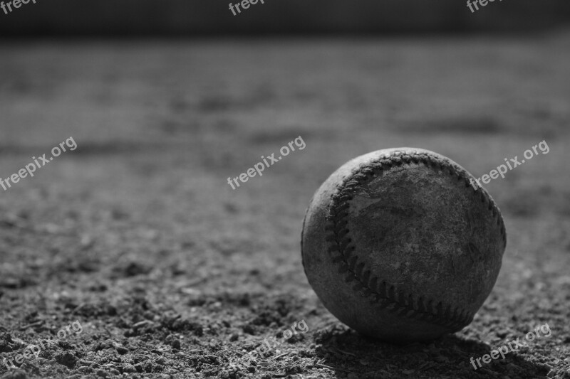 Baseball Ball Court In Black And White Free Photos