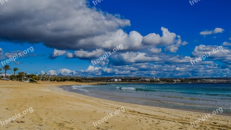 Cyprus Ayia Napa Makronissos Beach Sand Sea