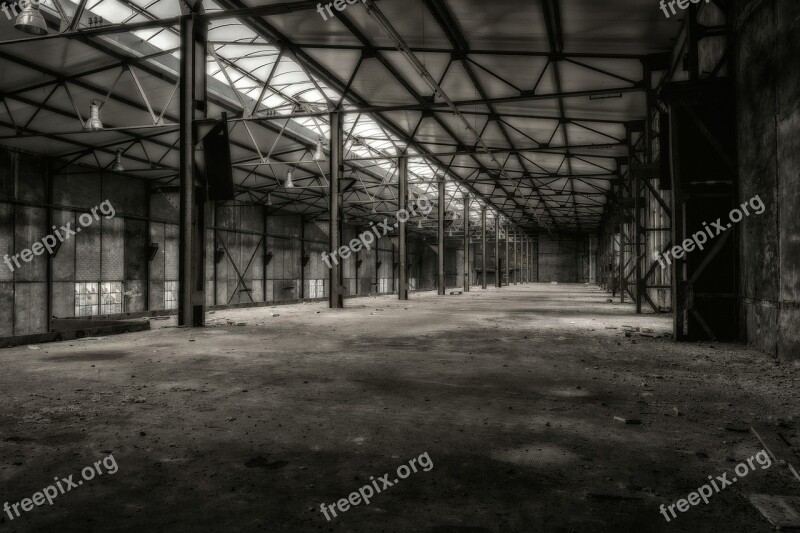 Lost Places Hall Stock Factory Building