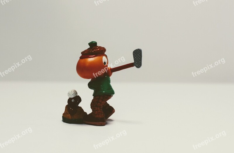 Sport Golf Golfers Mole Figure