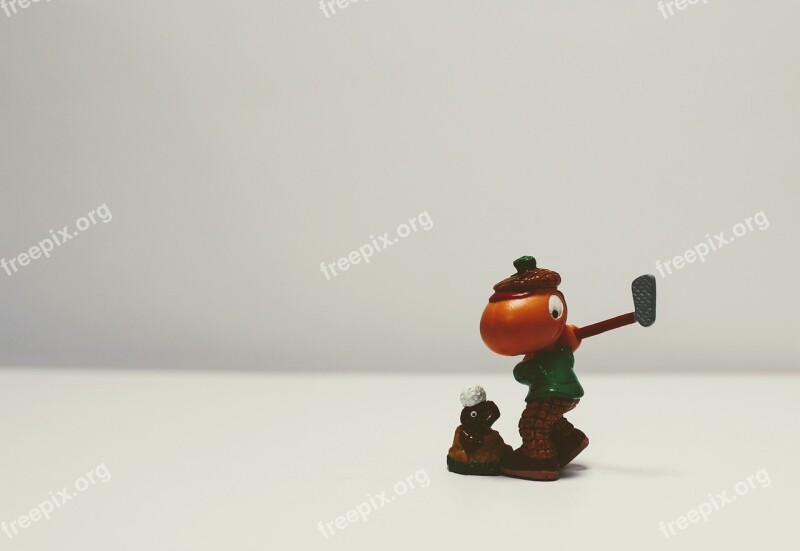 Sport Golf Golfers Mole Figure