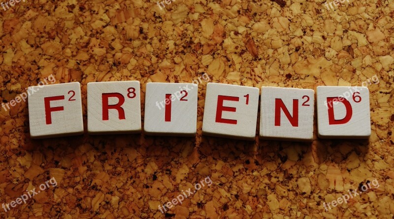 Friend Friendship Word Letters Together