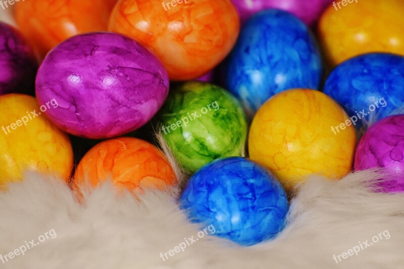 Easter Eggs Egg Colored Colorful Easter