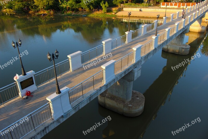 Bridge Span Architecture Water Suspension