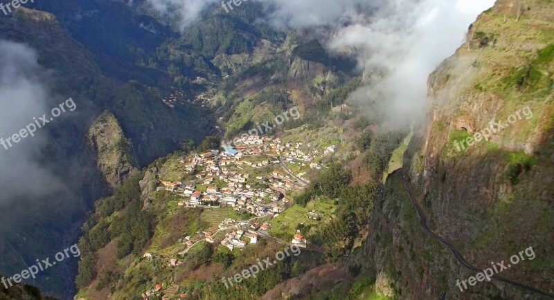 Madeira Nuns Valley Village Mountain Landscape